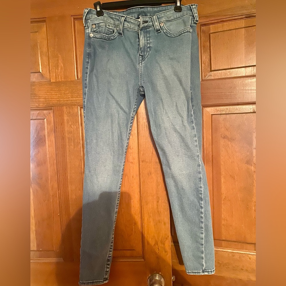 True Religion Halle Mid Rise Super Skinny Jeans